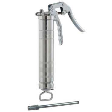 One-handed lever grease gun